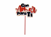 Imagen miniatura de TOPPER CON AMOR PARA TI