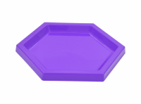 Imagen miniatura de BANDEJA PLASTICA HEXAGONO (22X2CM) PURPURA