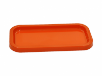 Imagen miniatura de BANDEJA PLASTICA RECTANGULAR (30X5X2) NARANJA