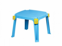 Imagen miniatura de MESA INFANTIL AZUL C/ SOPORTE P/ VASO Y LAPIZ R. 1406 PLASNEW