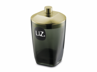 Imagen miniatura de PORTA ALGODON PREMIUM NEGRO/DORADO UZ529-PRDR