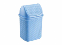 Imagen miniatura de BASURERO DE MESADA AZUL BABY BASCULANTE RATTAN 4,5L 134/AB NITRON CXO XX