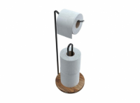 Imagen miniatura de SOPORTE PAPEL HIGIENICO NEGRO STD 1466XBL STOLF