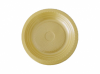 Imagen miniatura de PLATO PLAYO 15CM COLOR DORADO C10 PRDR-15