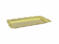 Imagen miniatura de BANDEJA PLASTICA RECTANGULO (30X15) DORADO