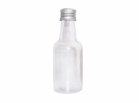 Imagen miniatura de BOTELLA PEQUEÑA 50ML CRISTAL TAPA ALUM PLATA C10 MASSARI