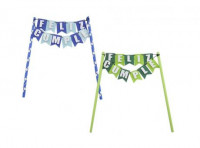 Imagen miniatura de TOPPER BANDERIN FELIZ CUMPLE CABALLERO