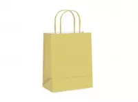 Imagen miniatura de BOLSA PAPEL PQ LISO AMARILLO BEBE 21,5X15X8