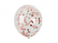 Imagen miniatura de GLOBO C/ CONFETTI ROSE GOLD CM02144