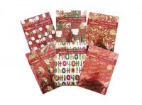 Imagen miniatura de BOLSA METAL PEROLADO 25X37 NAVIDAD DISEÑOS SURTIDOS.