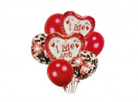 Imagen miniatura de SET GLOBO CORAZON CM02373 7PCS MD.