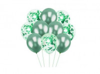 Imagen miniatura de GLOBOS SET CROMADO VERDE JU5X10