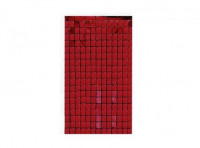 Imagen miniatura de CORTINA SHIMMER METALIZADA ROJO MDC 1*2M CM02442