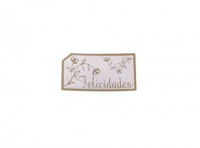 Imagen miniatura de ETIQUETA DEC HOTSTAMP 203 FELICIDADES RECTANGULAR ORO C100