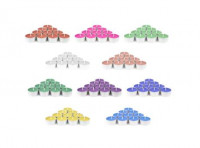 Imagen miniatura de PAQUETE VELAS CHAPITAS COLORES VARIOS C12 LUPALUZ