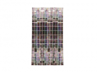 Imagen miniatura de CORTINA SHIMMER PUNTO PLATA 1m * 2m 1,8 S0019