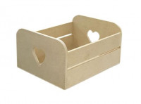 Imagen miniatura de BANDEJA MDF 20X20 CORAZON NATURAL PQ