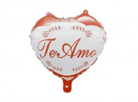 Imagen miniatura de GLOBO CORAZON \\\"TE AMO\\\" (45CM) BLANCO/ROJO