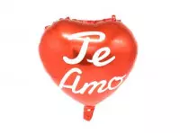 Imagen miniatura de GLOBO CORAZON \\\"TE AMO\\\" (45CM) ROJO