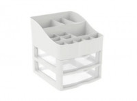 Imagen miniatura de ORGANIZADOR DE COSMÉTICOS Y MAQUILLAJE 2 CAJONES BLANCO R: 313.006.561 NITRON