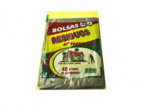 Imagen miniatura de FP BOLSA BASURA 40 LTS NEGRO 10 HJS 45X53X14