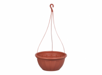 Imagen miniatura de PLANTERA PLASTICA CON COLGANTE R.9752 MARRON RISCHIOTO/9752 XX