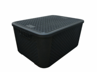 Imagen miniatura de ORGANIZADOR RATTAN NEGRO N° 4 R. 2071 PLASNEW