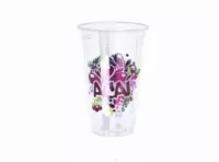 Imagen miniatura de VASO PLAST PPT-440 ACAI 400ML TRANSP PAQX50UN
