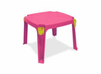 Imagen miniatura de MESA INFANTIL ROSA C/ SOPORTE P/ VASO Y LAPIZ R. 1402 PLASNEW