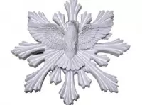 Imagen miniatura de APLIQUE RESINA PALOMA (13CM) BLANCO