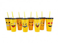 Imagen miniatura de VASO CON PAJITA EMOJIS - 42388