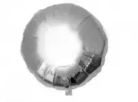 Imagen miniatura de GLOBO CIRCULAR METALIZADO (55CM) PLATEADO