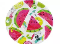 Imagen miniatura de PLATO PAPEL 10P (8CM) DISEÑO SANDIA