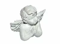 Imagen miniatura de RESINA ANGEL NIÑO (10X8CM) BLANCO