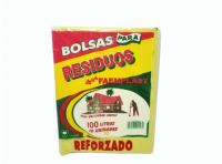 Imagen miniatura de BOLSA RESIDUO AMARILLO 100 LITROS REFORZADO