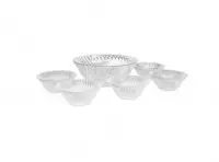 Imagen miniatura de 7 PIEZAS BOWL VIDRIO HK-1104/05/06