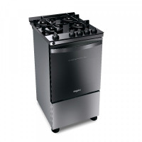 Imagen miniatura de COCINA A GAS WHIRLPOOL 4H WF04VBR INOX MESADA VITRO