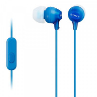 Imagen miniatura de AURICULAR SONY MDR-EX15AP BLUE C/MIC.