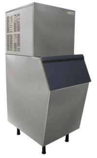 Imagen miniatura de FABRICADORA HIELO ECOSILKON 75 KG/24H CAP DEP 90KG AC.INOX ZBL150