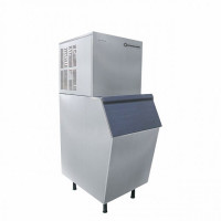 Imagen miniatura de FABRICADORA HIELO ECOSILKON 128 KG/24H CAP DEP 160 KG AC.INOX.  ZBL280