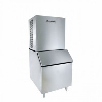 Imagen miniatura de FABRICADORA HIELO ECOSILKON 227 KG/24H CAP DEP 160 KG AC.INOX ZBL480