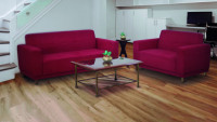 Imagen miniatura de SOFA CONFORT NOGAL COLOR BORDO 3 CUERPOS